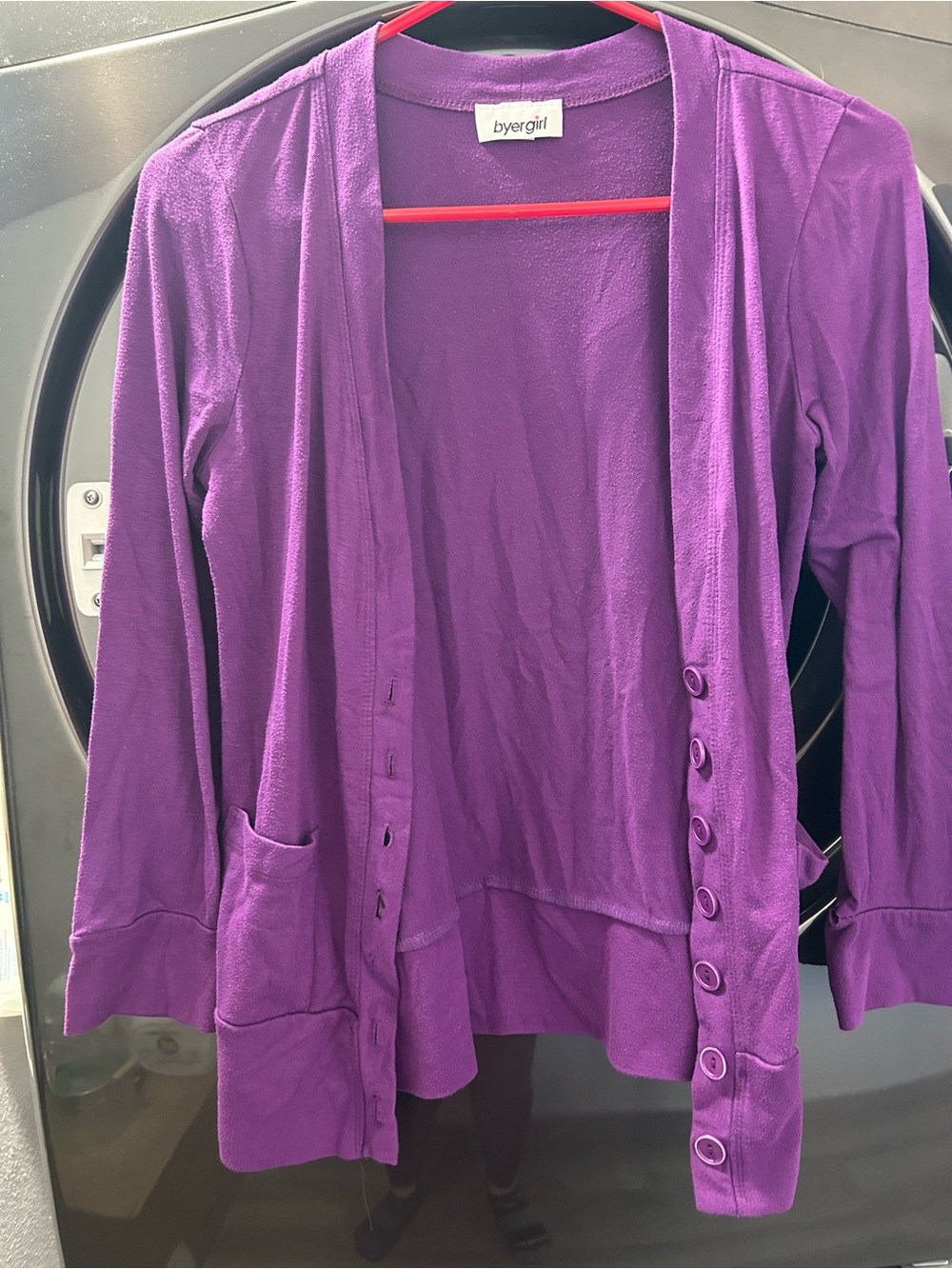 Girls' Purple Cardigan Jacket